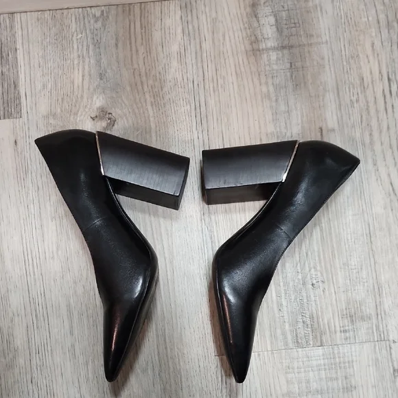 ALLSAINTS Xerxes Black Block Heels - Picture 5 of 10